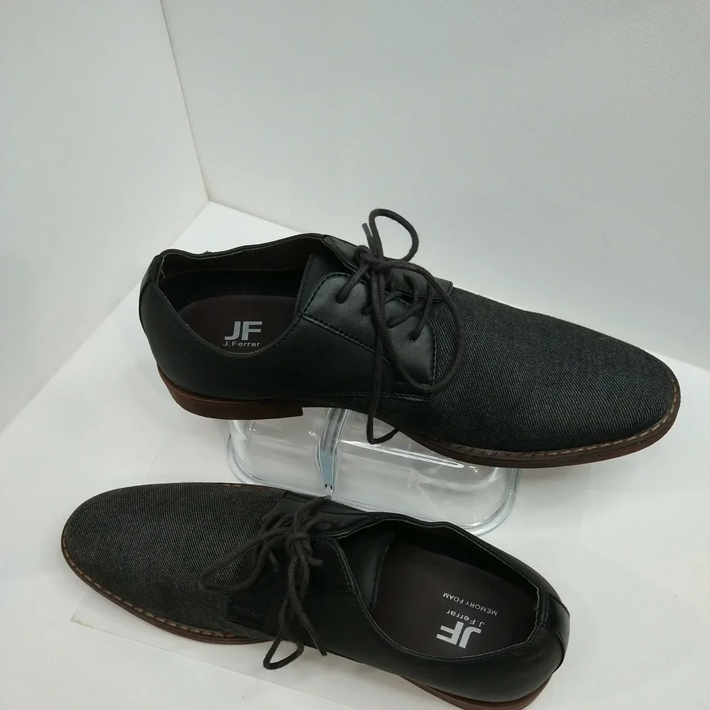 JF J.Ferrar Men's Blue testile Upper Oxford Shoes Size US 8M‎ irons memory foam.
